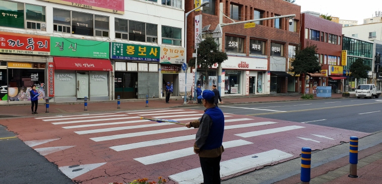 바르게살기운동이도1동위원회, 교통질서 캠페인 전개 첨부이미지