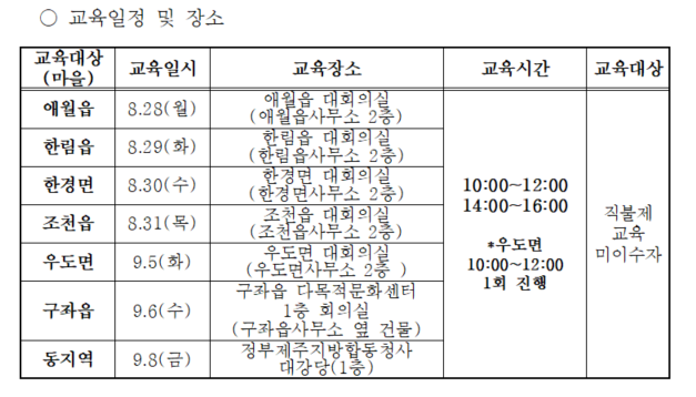 2023년 공익직불 의무(대면)교육 운영계획 알림 첨부이미지