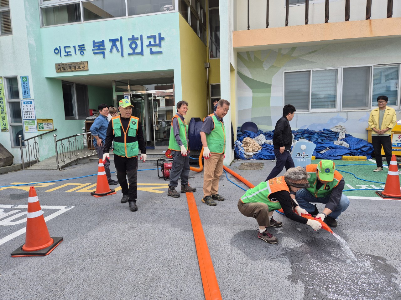 이도1동·이도1동지역자율방재단 풍수해 대응훈련 실시 첨부이미지