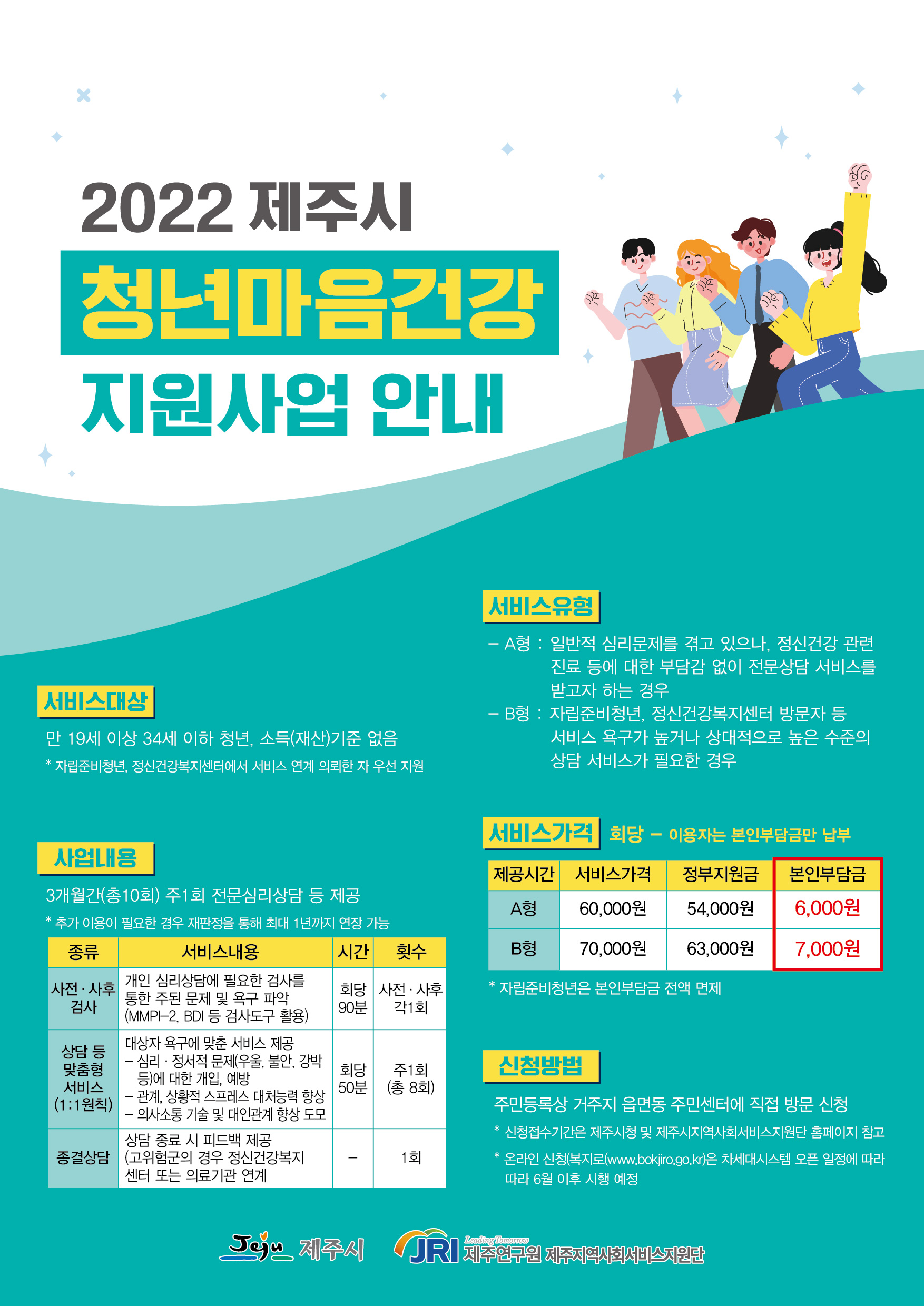 2022년 9월 청년마음건강지원사업(10월 개시) 신청 안내 첨부이미지