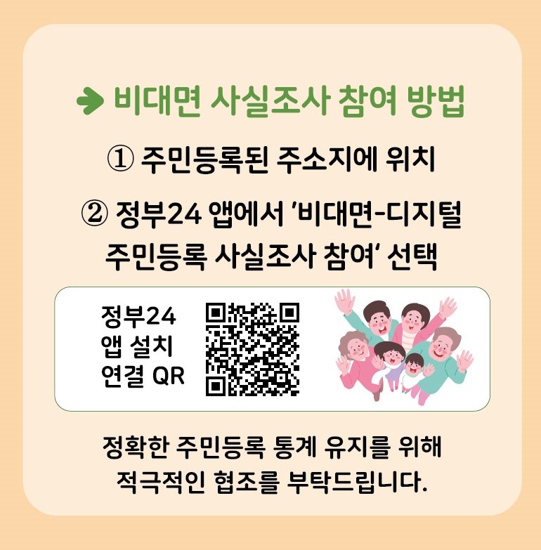 2022년 주민등록 사실조사 실시 알림 첨부이미지