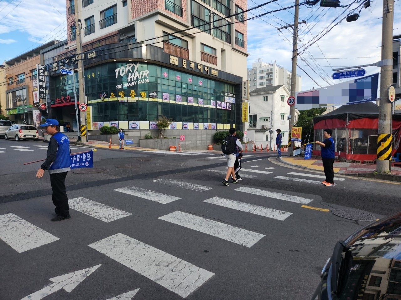 바르게살기운동 외도동위원회, 교통안전 캠페인 전개 첨부이미지