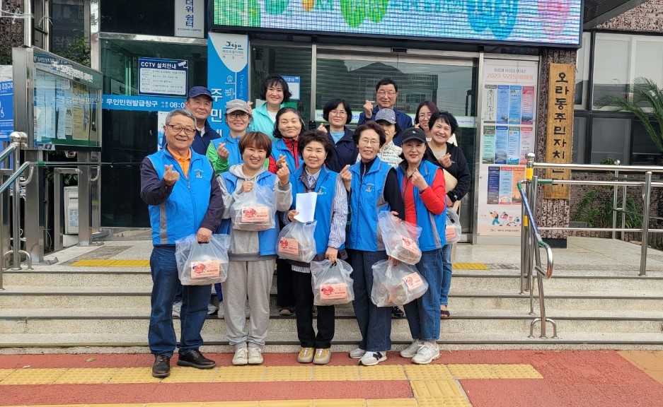 오라동장애인지원협의회, 관내 장애인가구에 사랑의 밑반찬 전달 첨부이미지